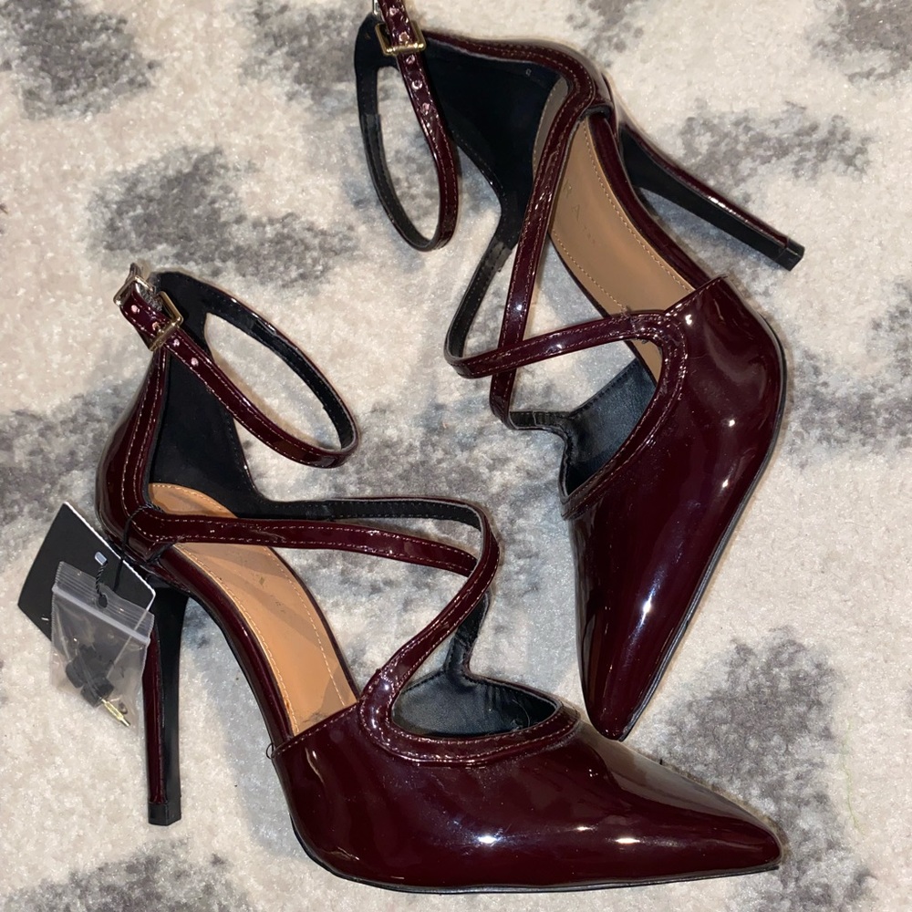 Zara patent heels